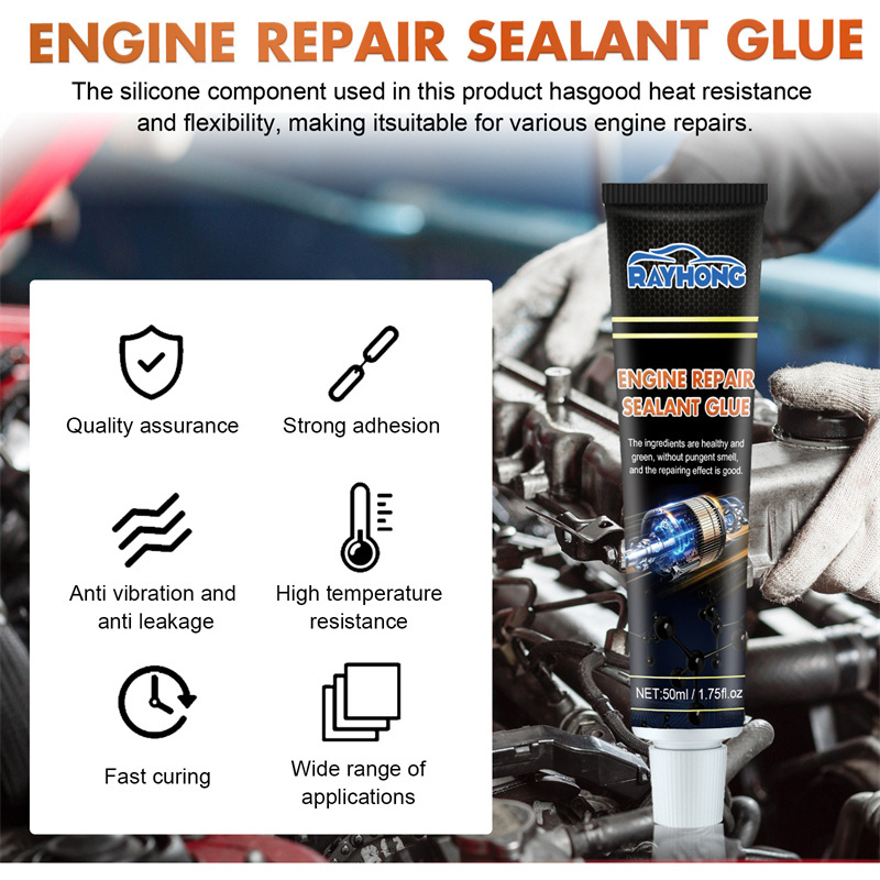 Rayhong 50ml engine repair sealant glue car parts manifold oil pan gearbox repairing sealing glue