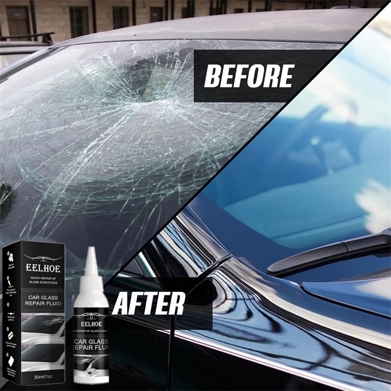 EELHOE car glass repair fluid bull eye moon crescent crack scratch treatment windshield repair kits car window glass repair