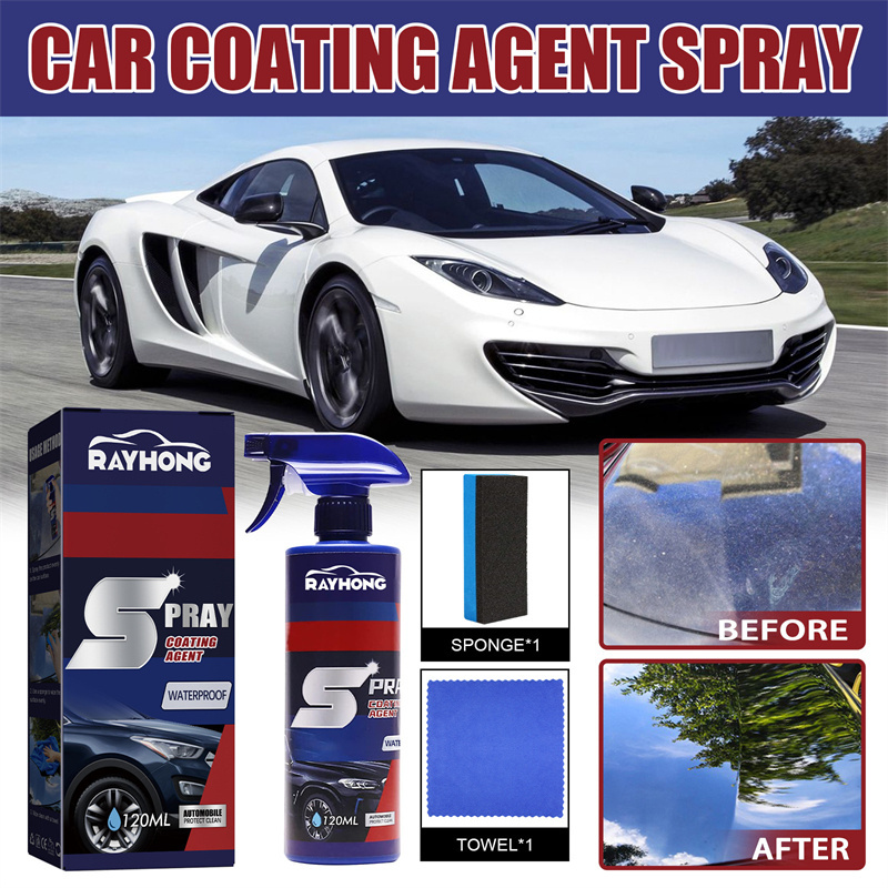 Rayhong car coating agent waterproof anti fouling fast decontaminating luster restoring truck motorcycle coating spray for cars