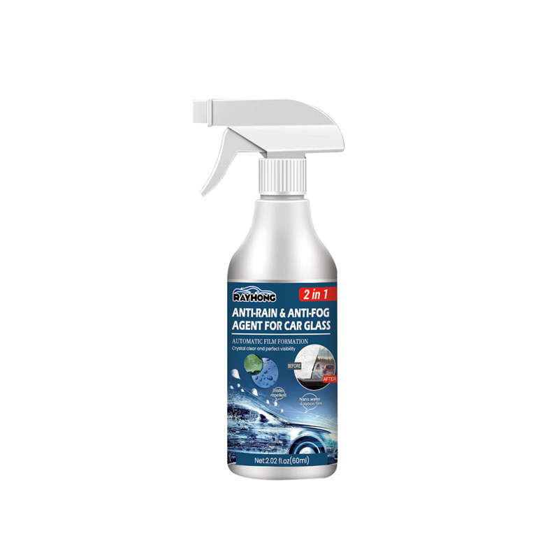 Rayhong 60ml car windshield anti fog spray skylight side glass cleaning 2 in 1 anti-rain&anti-fog agent for car glass