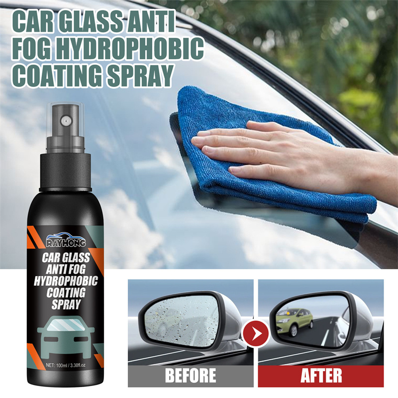 RAYHONG car glass anti fog hydrophobic coating spray strong hydrophobic waterproof antifouling anti fog spray for car glasses