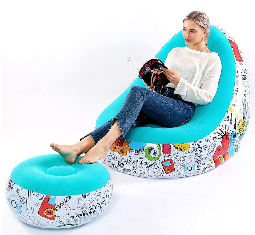 New Lazy Inflables Outdoor Air Pump Lounge Sofa Bed Inflatable Chair Set Couch Sofa Adult Relax Seat  For Adult