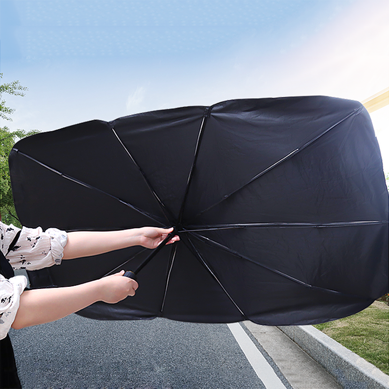 Nano technology sunshade fabric folding parasol umbrella for car