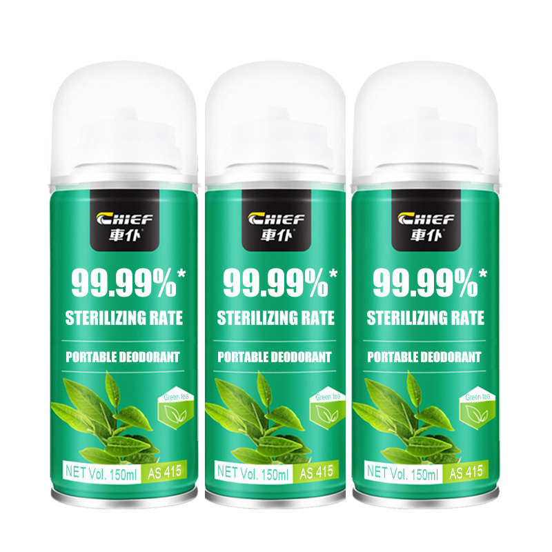 Safe and Non-toxic car spray deodorant air freshener green tea smell for deodorant bottle