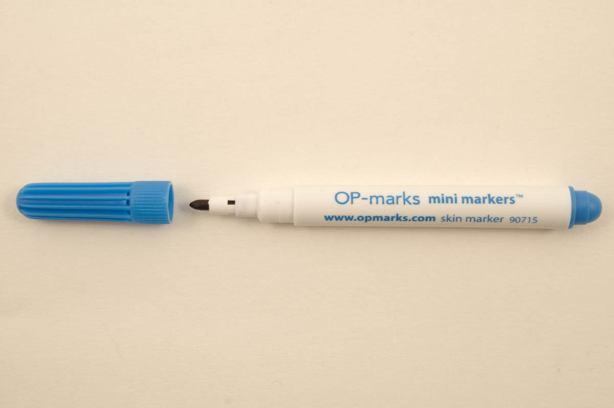 Medical Sterile Surgical Skin Mini Marker Pen Mark On Human Skin With Permanent Surgical Ink