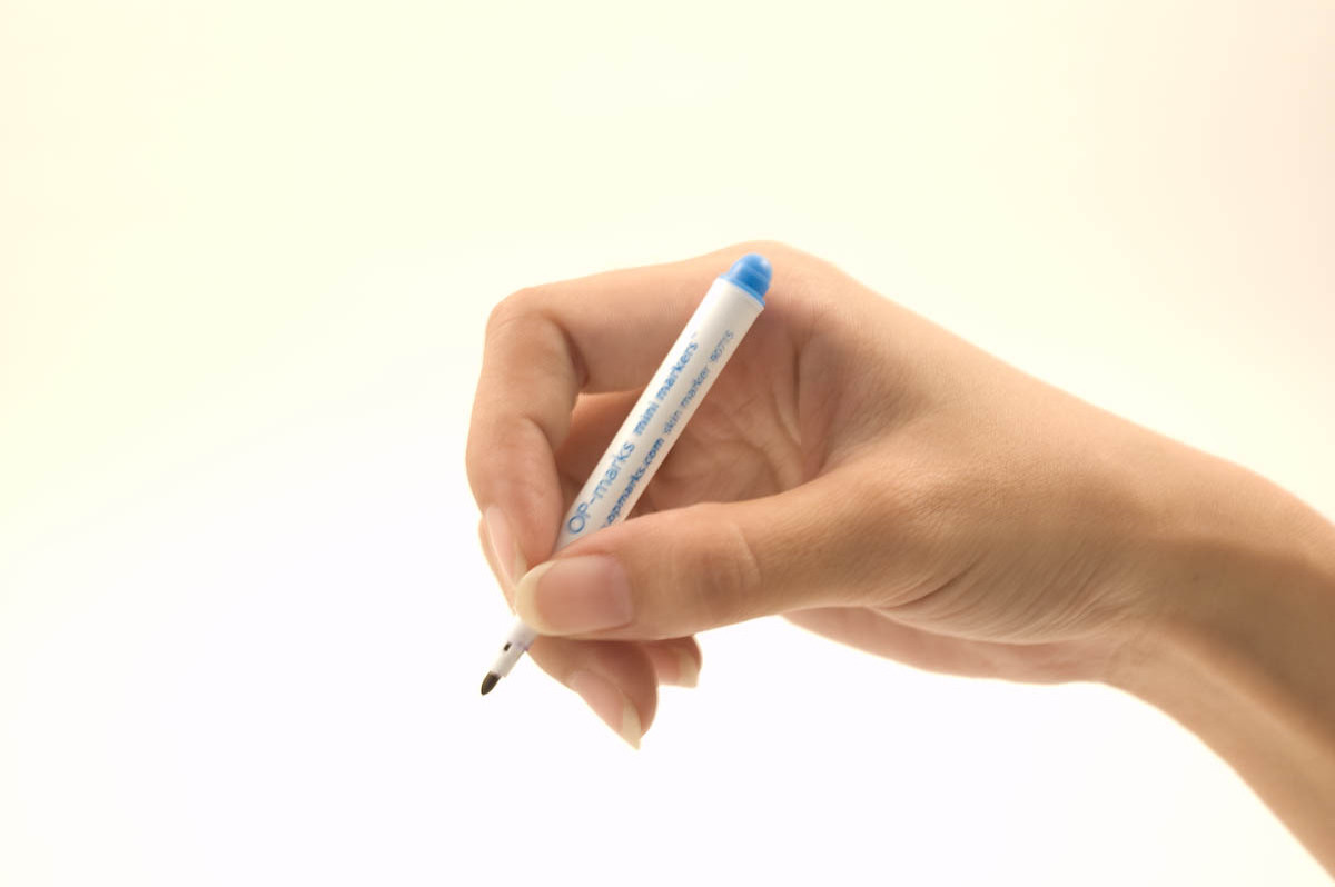 Medical Sterile Surgical Skin Mini Marker Pen Mark On Human Skin With Permanent Surgical Ink