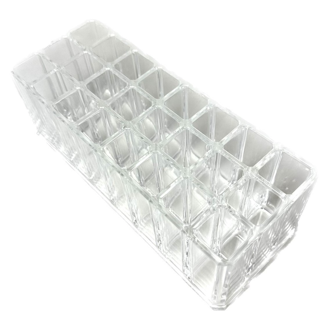 24 Grids Acrylic Lipstick Storage Box Cosmetic Stand Holder Clear Makeup Organizer Acrylic Display