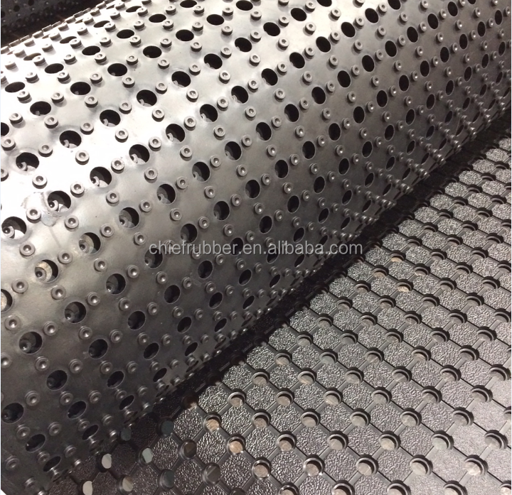 Boat deck rubber flooring/rubber mats with holes/marine rubber mat