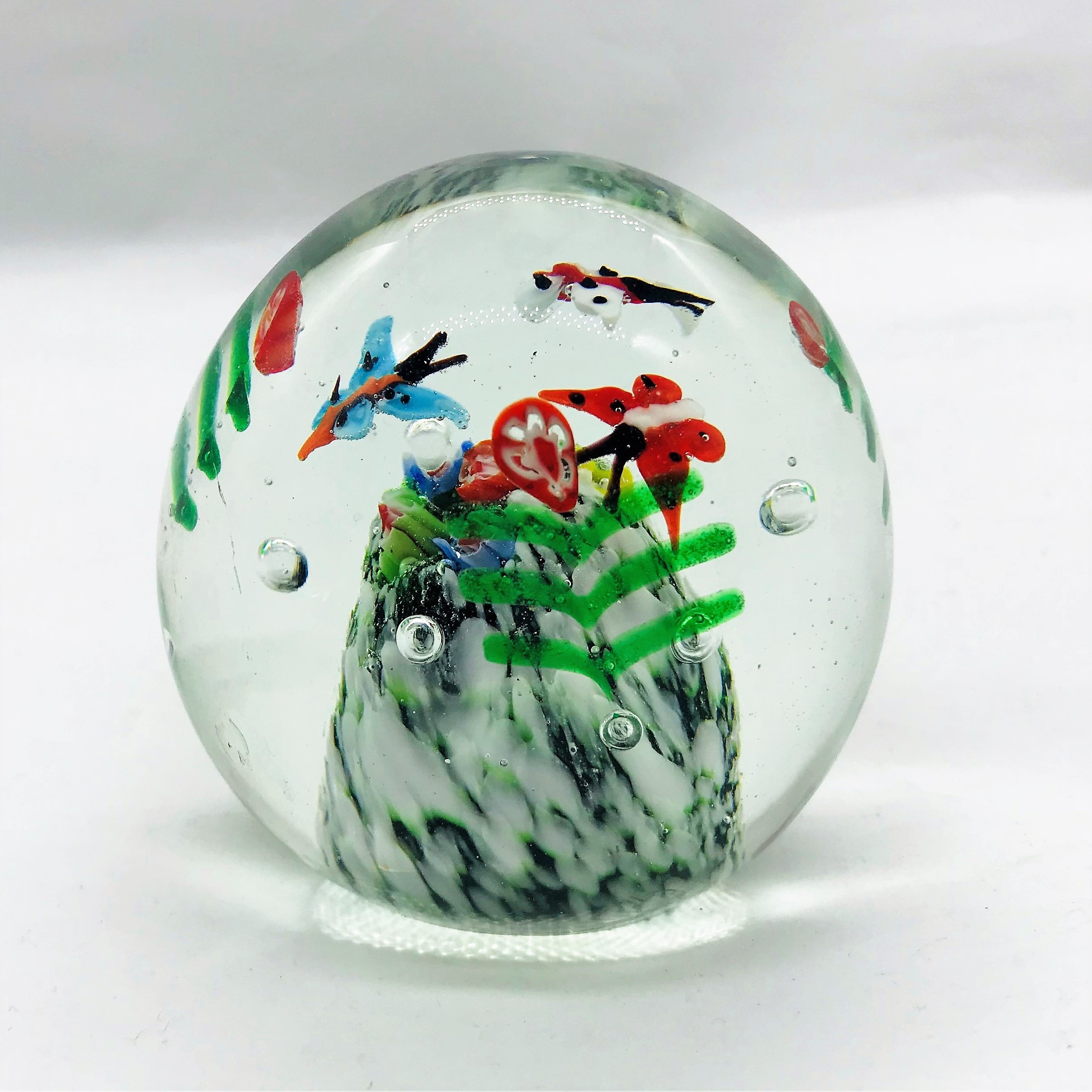 Custom Murano Glass Sea World Ball Paperweight