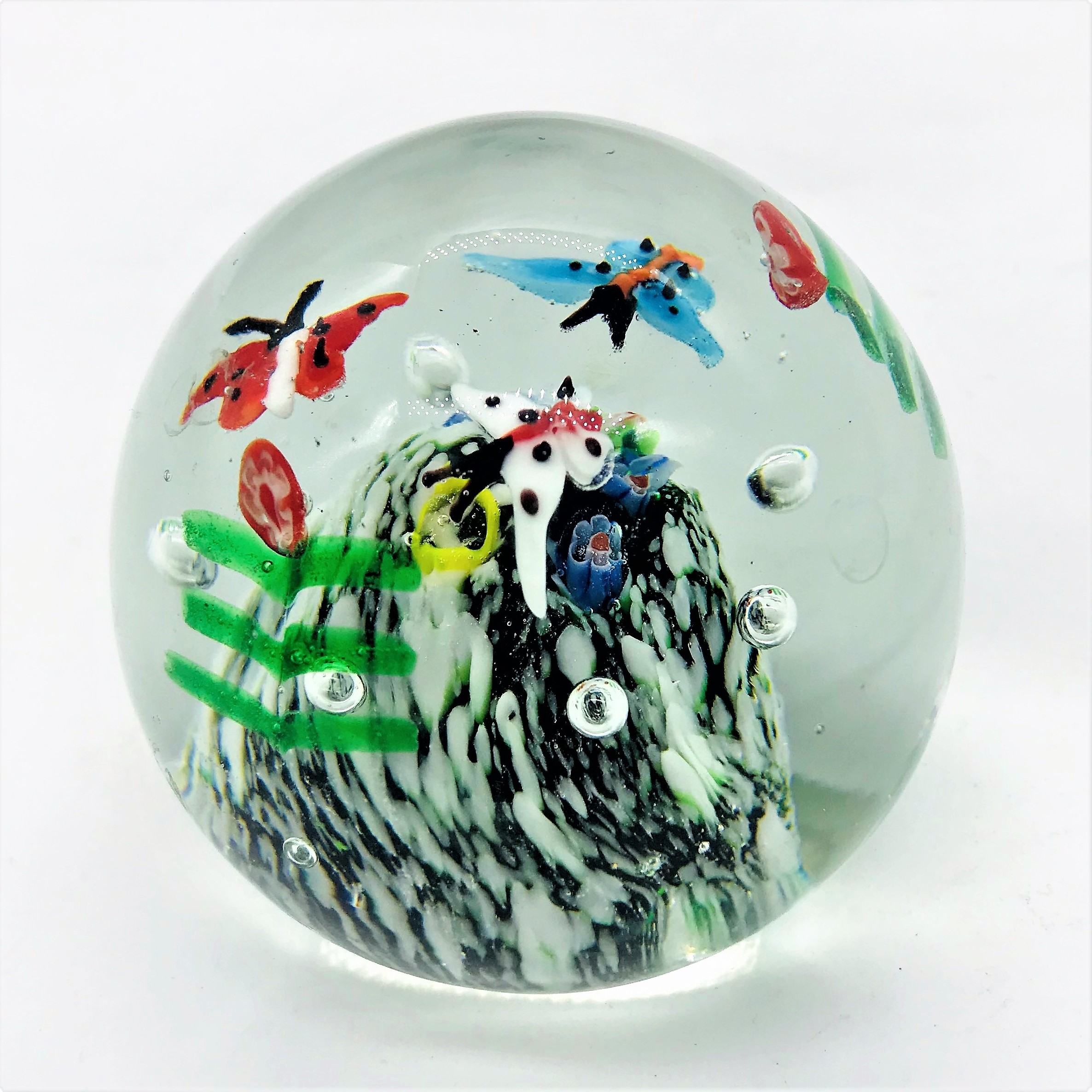 Custom Murano Glass Sea World Ball Paperweight