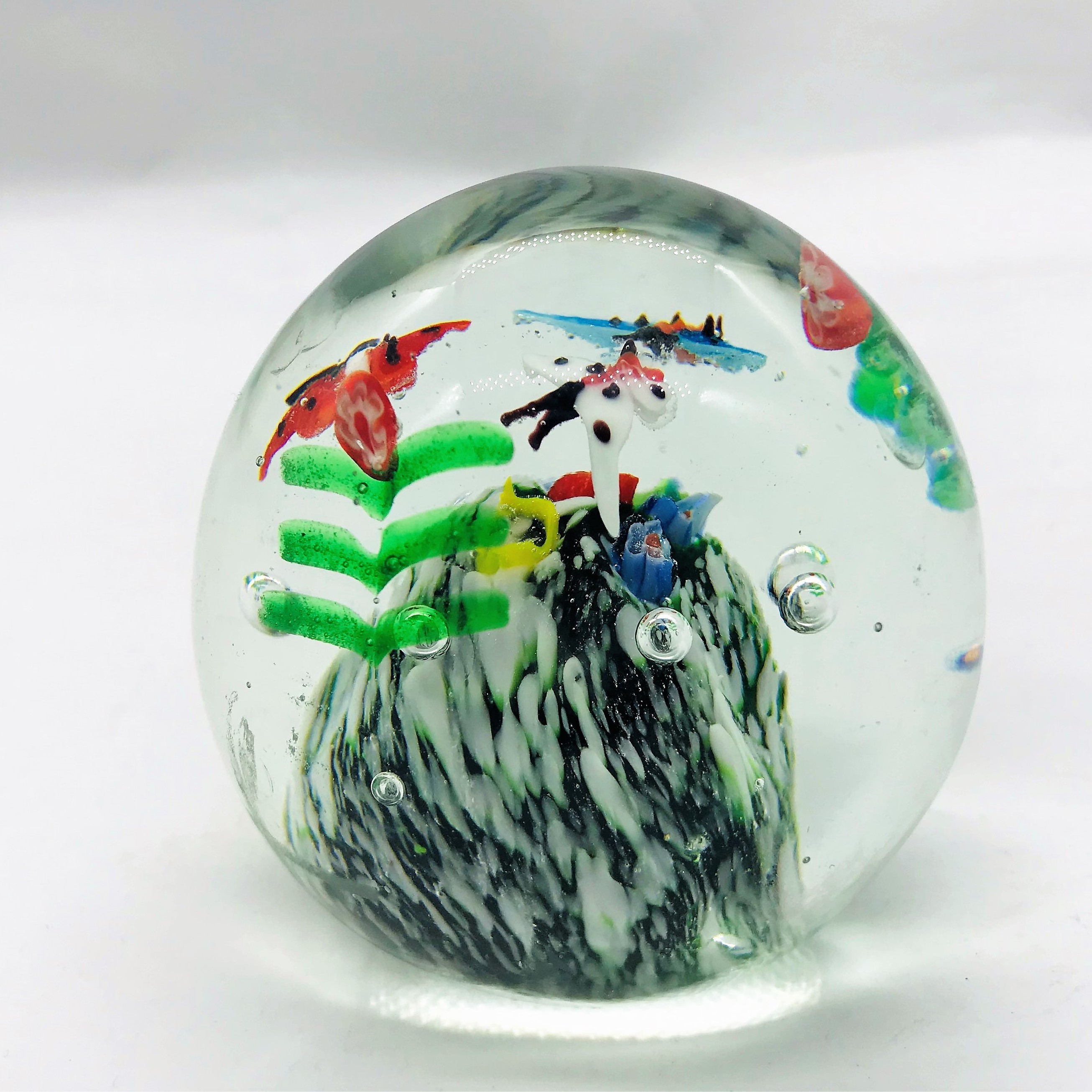 Custom Murano Glass Sea World Ball Paperweight