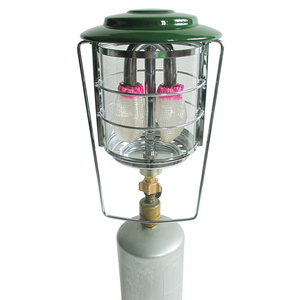 Worry-free Double Mantle Portable Camping Gardening Outdoor Gas Lantern