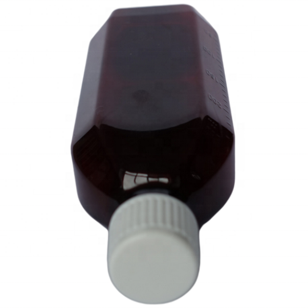 Pharmaceutical Plastic Bottle Manufacturers 250ml Amber Oval Pet Bottles For Cough Syrup