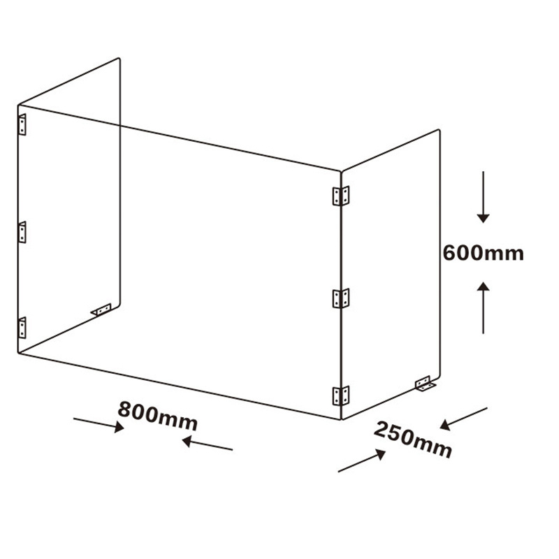 Various shape 100% raw material PMMA plastic acrylic sheet laser cutting for small box