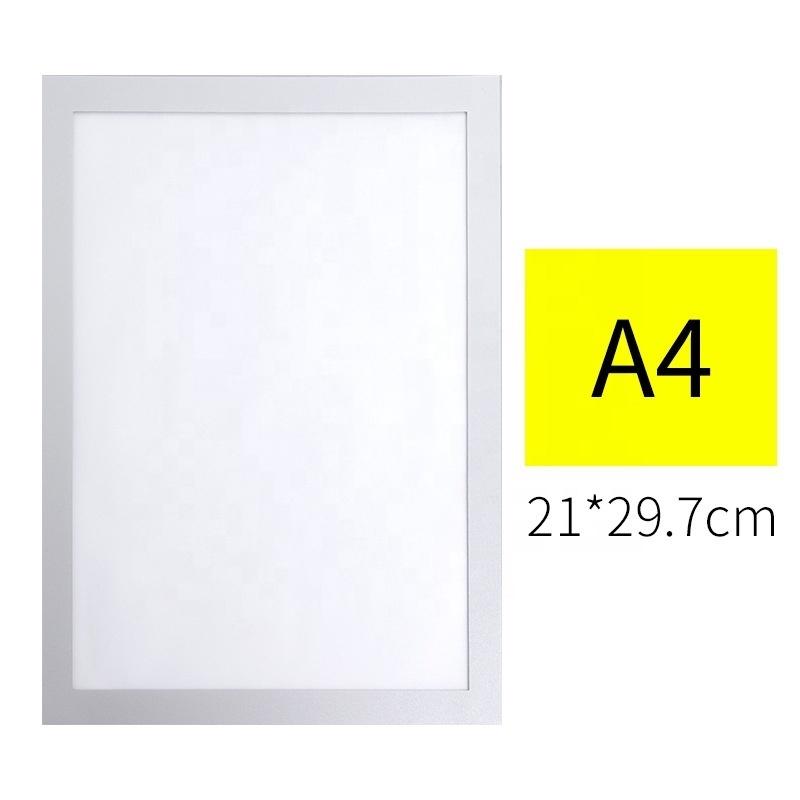 A4 Adhesive Magnetic Display Frames for Documents Paper Picture