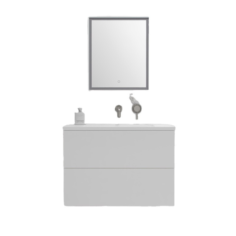 Modern apartment white bathroom vanity bathroom cabinet