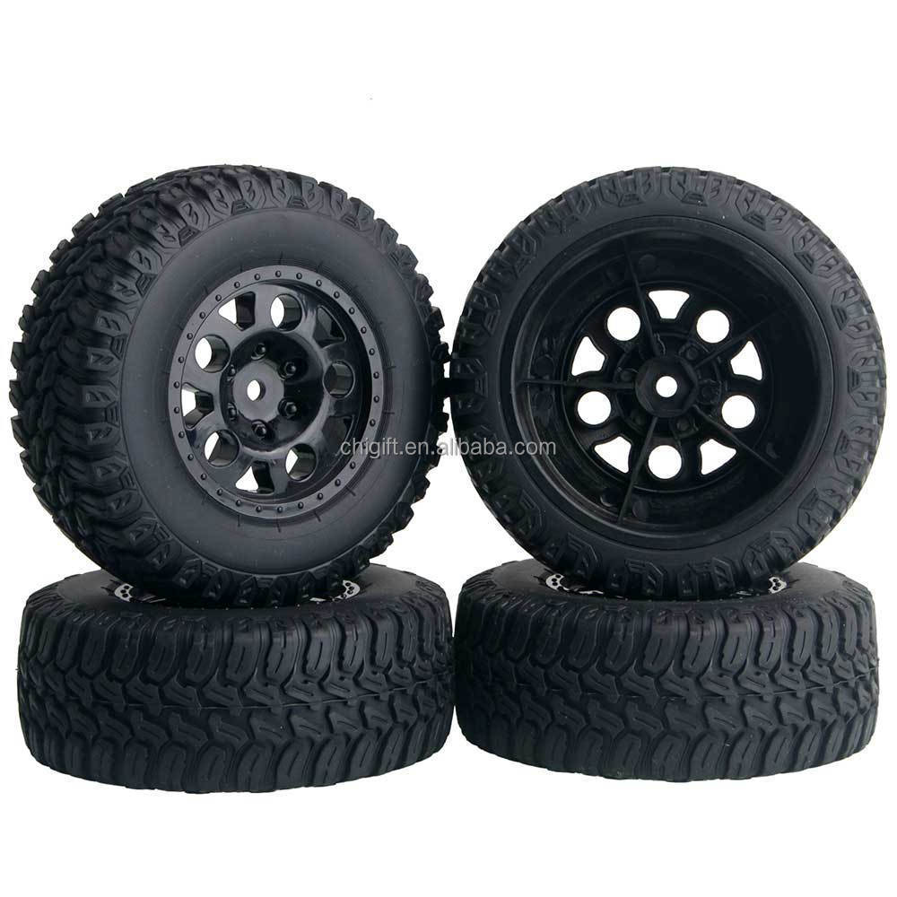 4 PCS/Set RC 1:10 Short Truck Tires Wheel Rim 110*43MM For RC Car 3005