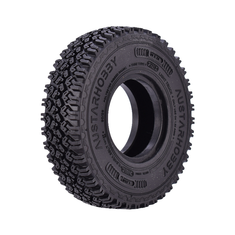 1.55Inch Rubber Tires  with Foam  for 1/10  TF2 CC01 CC02 LC70 LC80 D90 RC Rock Crawler Car