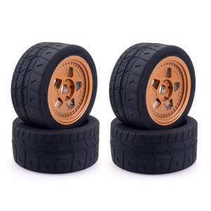 4Pcs 109X51mm Wheel Tires Tyre 17mm Hex for 1/7   EX-07 EX07  Infraction Felony RC Car Upgrade Parts