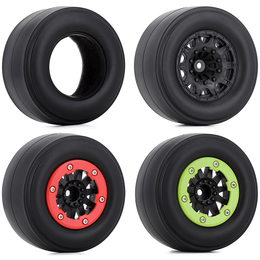 RC Car Wheels and Tires 1/10 Scale 12mm Hex for   Slash 2WD DR10 Short-course Truck RC Drag Racing Tires