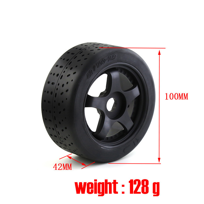 4Pcs 5-Spoke 100*42mm Tire Tyre 17mm Wheel Hex For  1/7 Infraction Felony Limitless RC Car  Parts