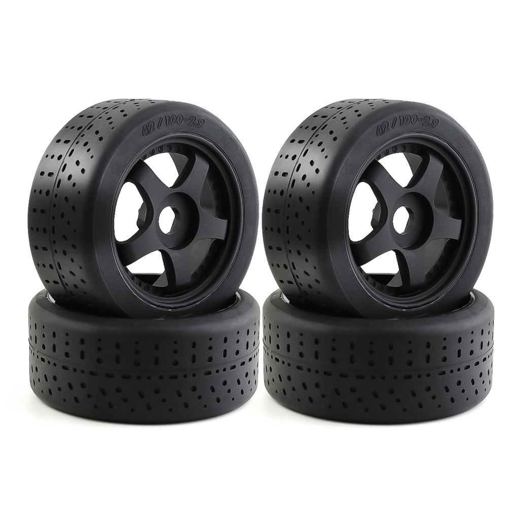 4Pcs 5-Spoke 100*42mm Tire Tyre 17mm Wheel Hex For  1/7 Infraction Felony Limitless RC Car  Parts