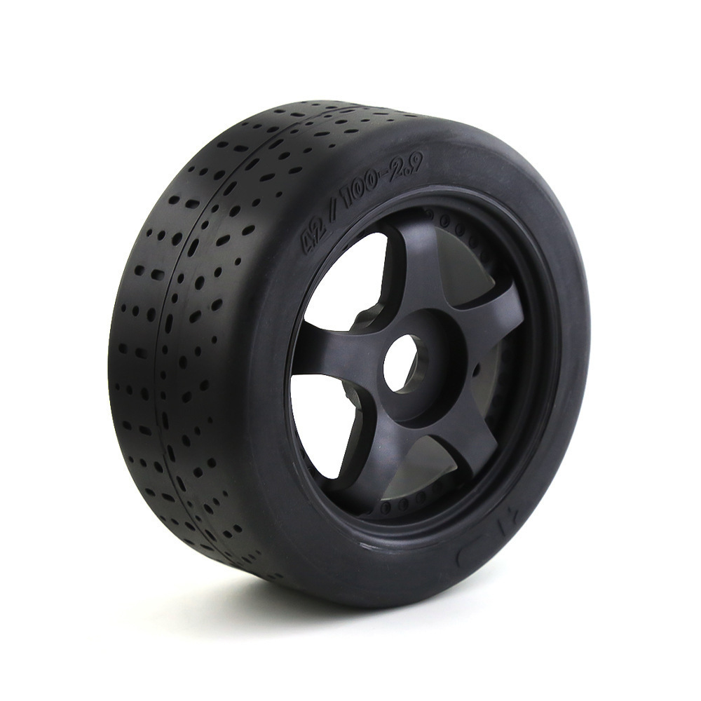 4Pcs 5-Spoke 100*42mm Tire Tyre 17mm Wheel Hex For  1/7 Infraction Felony Limitless RC Car  Parts