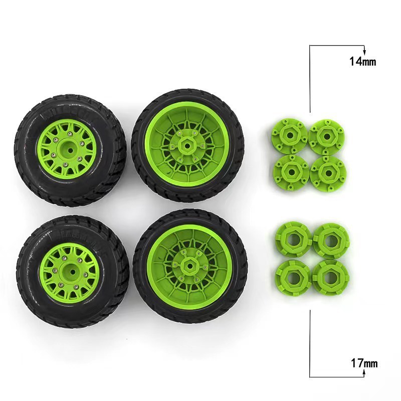 110mm  Plastic  Wheel Tires   12mm 14mm 17mm hex For 1/10 and 1/8 rc car