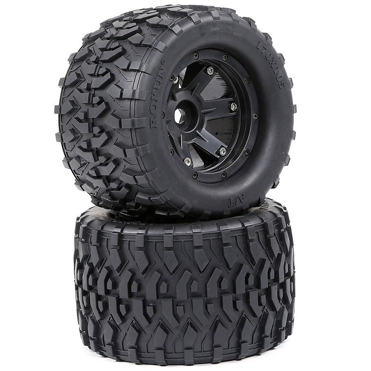 170mm 1/8  RC Monster Truck Tires/Wheels Fit for  Savage  E-Maxx T-Maxx Revo 3.3