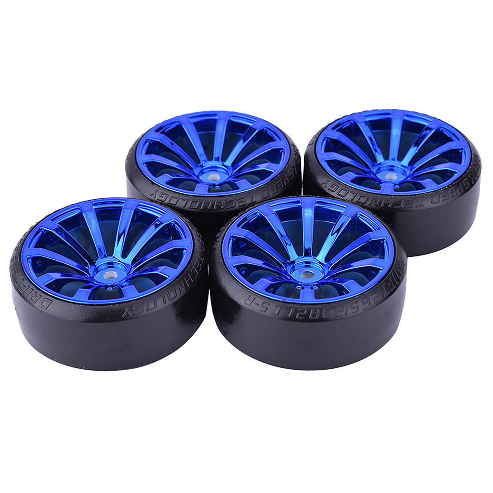 61*25mm Hard  Tyre 4PCS  with Wheel hub  for   1/10 RC Drift Cars