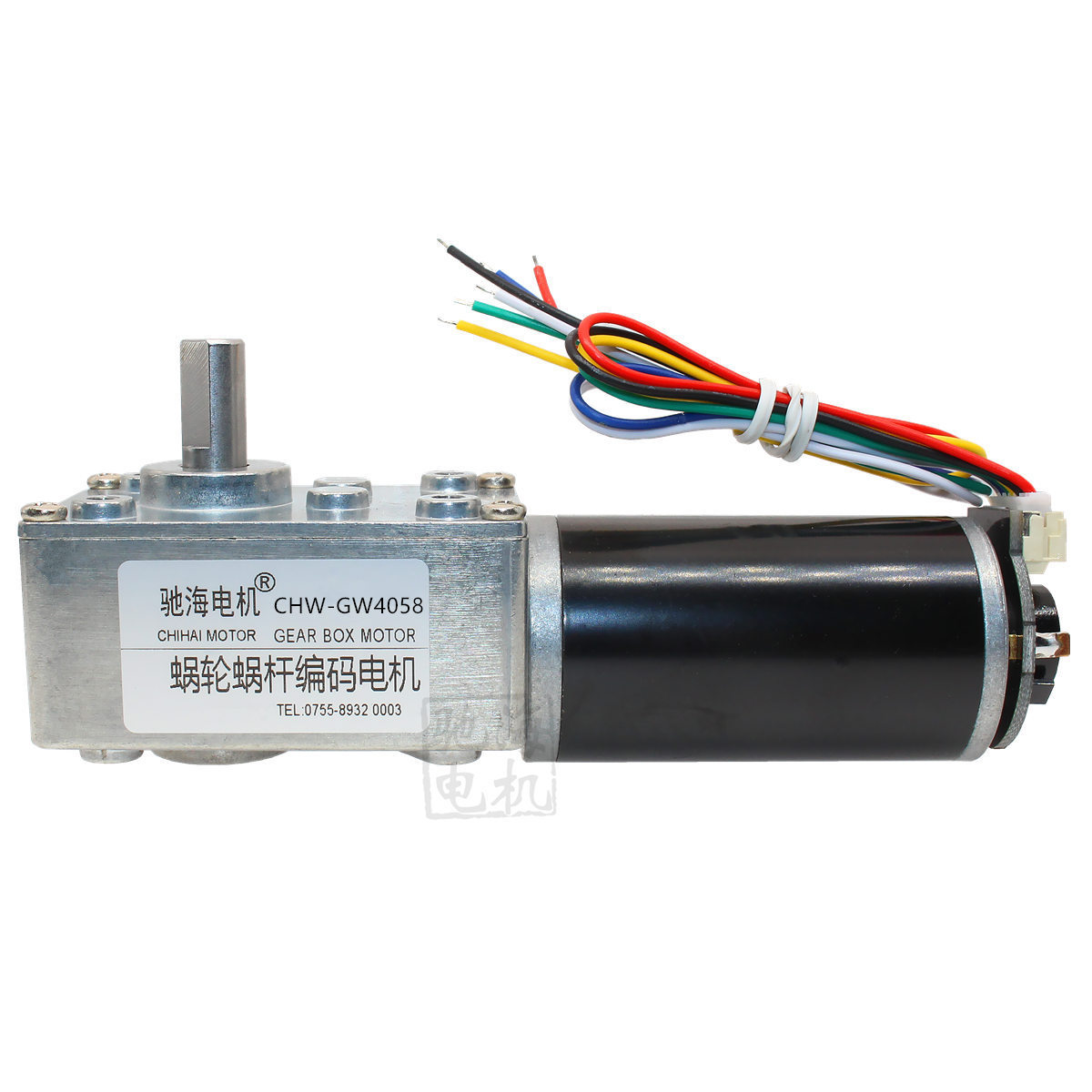 ChiHai Motor CHW-GW4058-3162 Hall Encoder Worm Wheel and Worm Reduction Motor Applied to Robots and Automation Equipment