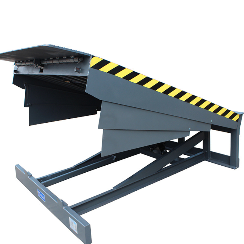 China Aluminium Fixed Dock Leveller New Mobile Dock Leveler 12 Tons Loading Dock Levelers for Warehouse with Hydraulic Lift