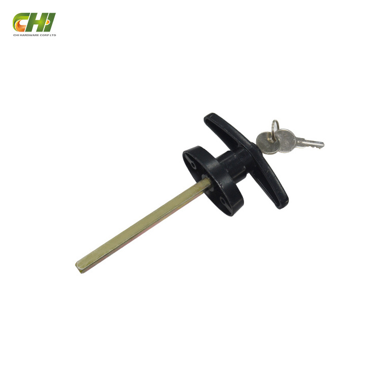 China Manufacturer Tubular Keyway Garage Door T Handle Locks Set for Sectional Garage Door