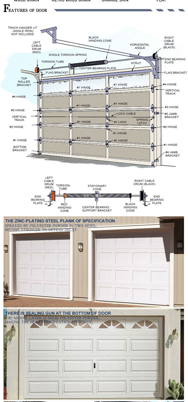 Wholesale Aluminum Residential Sliding Vertical Stainless Steel Garage Rolling Shutter Door Heavy Duty Garage Door