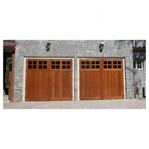 Insulated Modern Wood Garage Door Skins Aluminum Alloy Material  Automatic High Quality Roller Shutter Sectional Garage Door