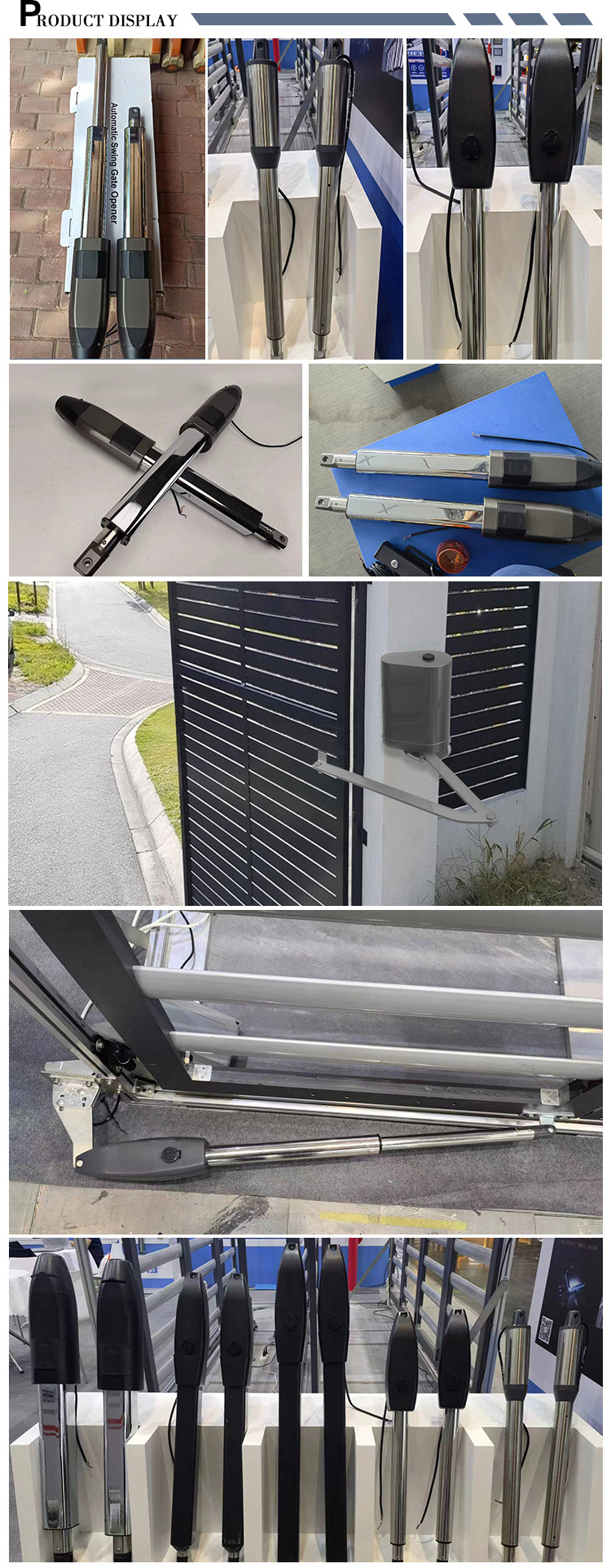 Commercial Dual Wifi Swing Gate Opener Heavy Automatic Swing Gate Opener Motor Articulated Arm Swing Gate Opener