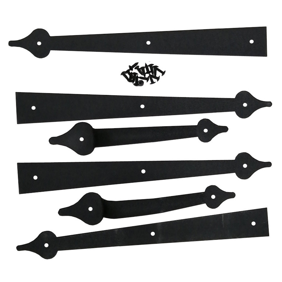 Wholesale Cheap American Aluminium Magnetic Creative Decorative Carriage House Hardware Kit Garage Door Hinges Handles Set