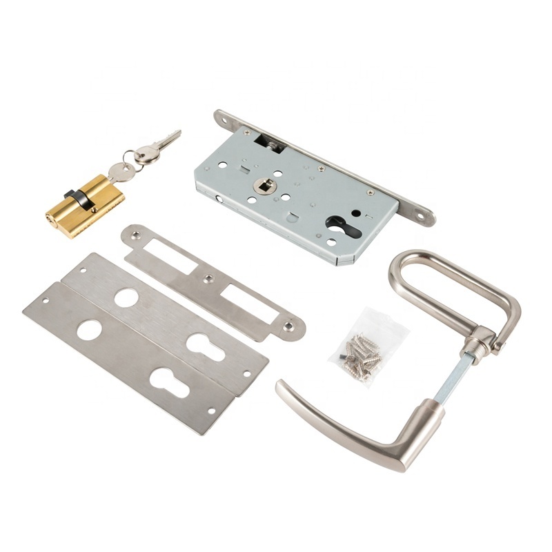 Wholesale Good Quality Sliding Door Paddle Locks With 2 Brass Ordinary Keys