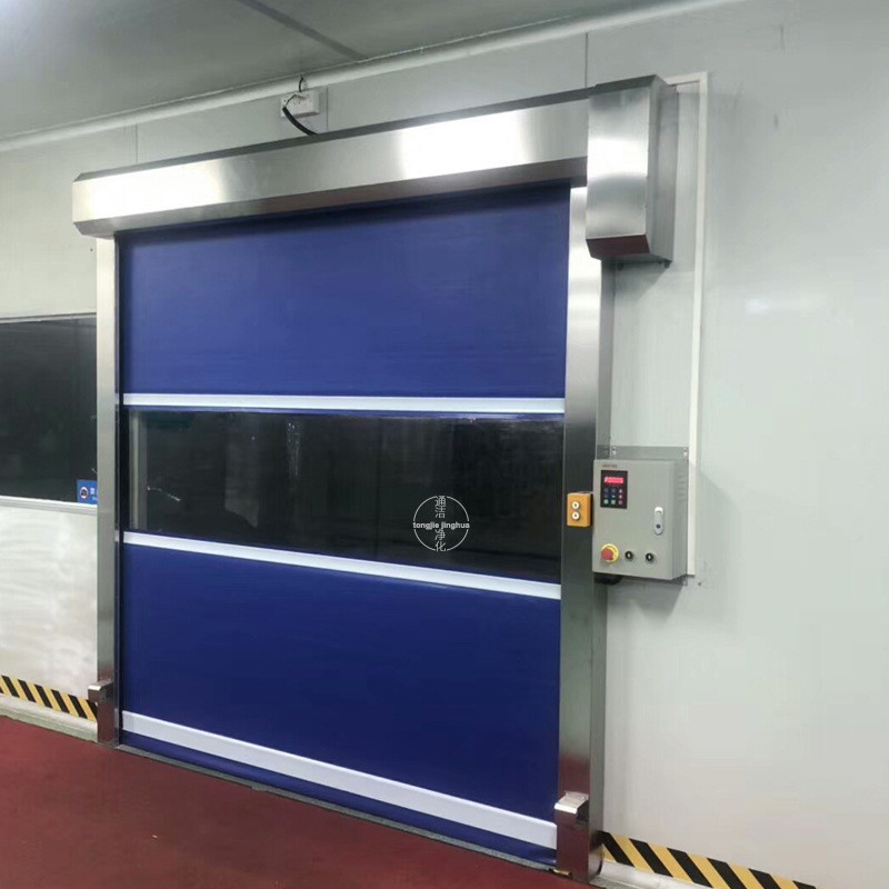 Polycarbonate Fire Rated Transparent Aluminum Roller Rolling Shutter Patio Insulated High Speed Fast Rolling Doors for Truck