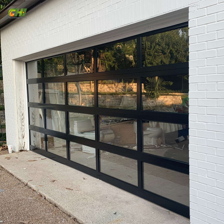 Modern Insulated Thermally Broke Glass Garage Doors 12x9 Hurricane Impact Glass Garage Door 12x7 9ft 10 Ft