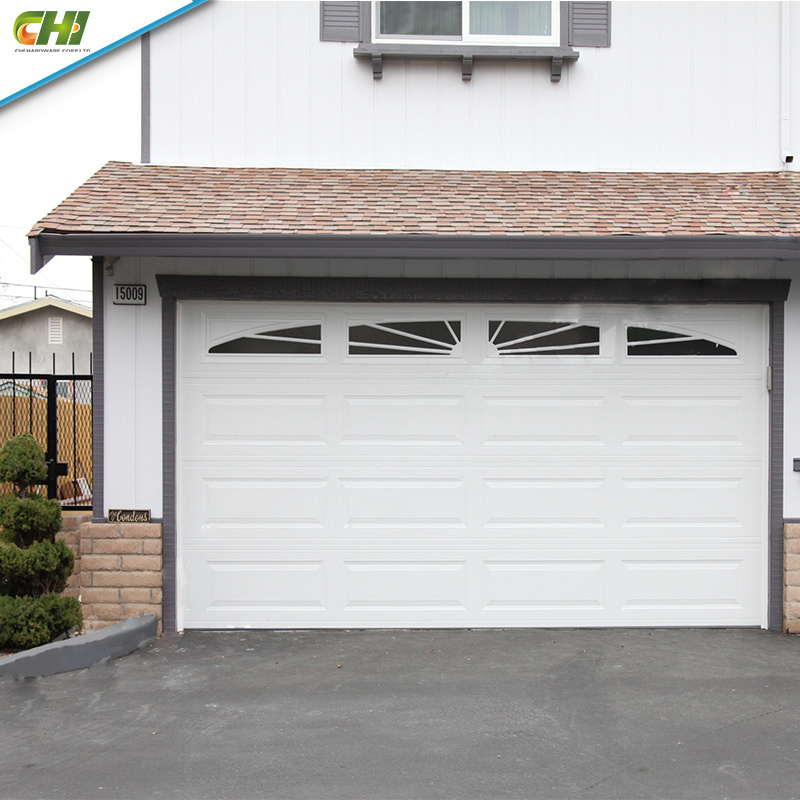 USA Standard Tilt Up Commercial Warehouse Sectional Door Villa Automatic Electric Sectional Double Skin Wood Car Garage Doors