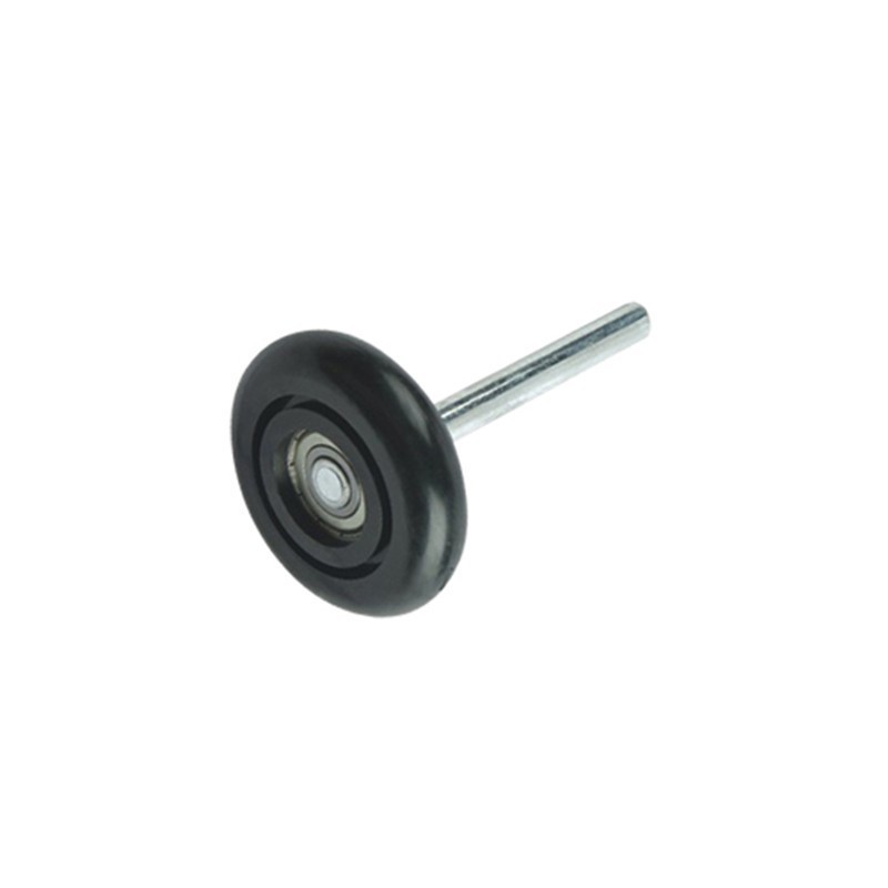 Frantz Sealed Bearing Custom Cheap 46*120 Mm Sliding Garage Door Axle Bottom Nylon Roller with 13 Ball Bearing Sealed