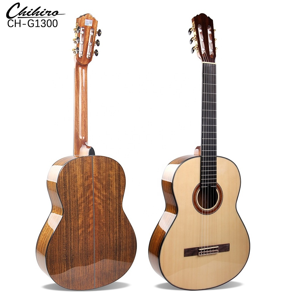 Spruce top walnut back rosewood fingerboard Professional chinese premium classical acoustic electric guitar 39 Inch high gloss