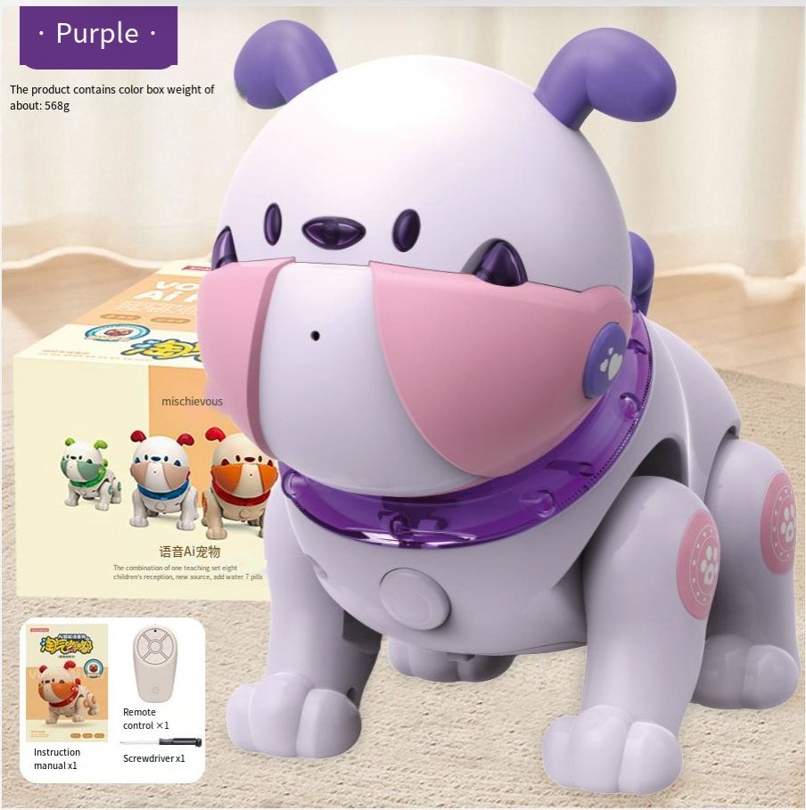 Cross-border new robot dog remote control intelligent recording re-reading singing and dancing body touch toys wholesale