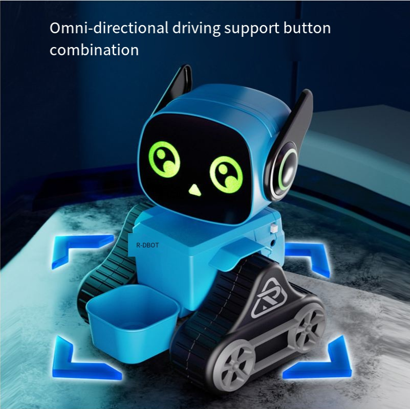 New children's intelligent remote control charging light early education programming robot toy wholesale