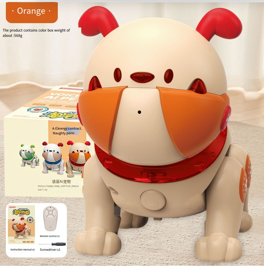 Cross-border new robot dog remote control intelligent recording re-reading singing and dancing body touch toys wholesale