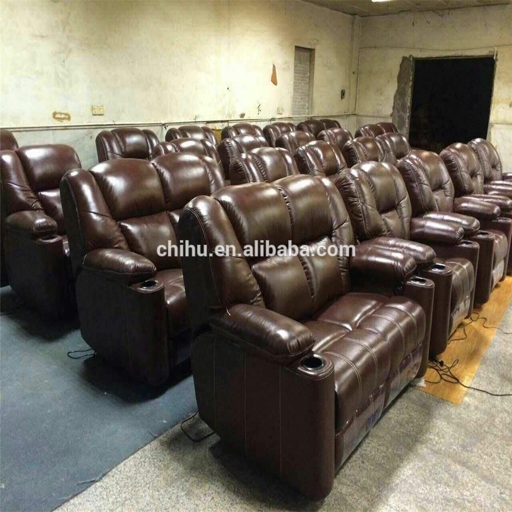 Factory wholesale Italian leather reclining theater seats power recliner sofa 2 seater home theatre recliner cinema