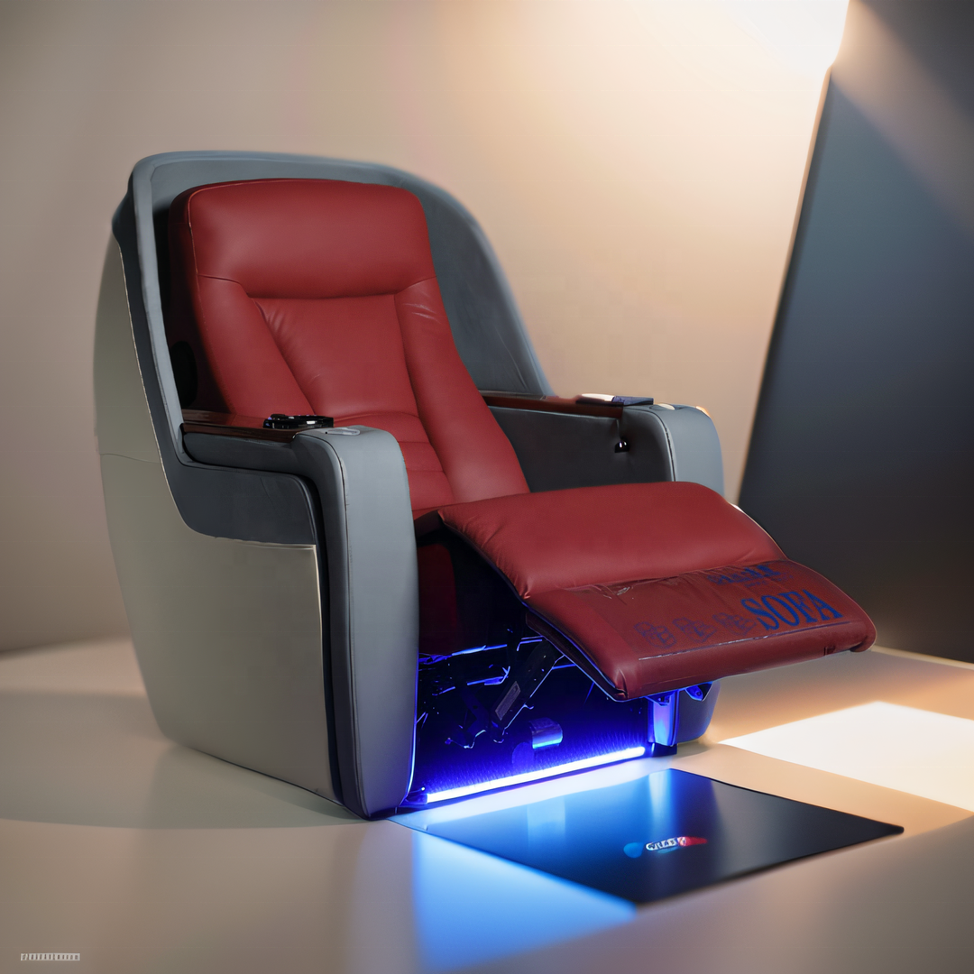 Modern electric recliner massage Theater Cinema seats luxury  theater Furniture single home theater seating with tray table