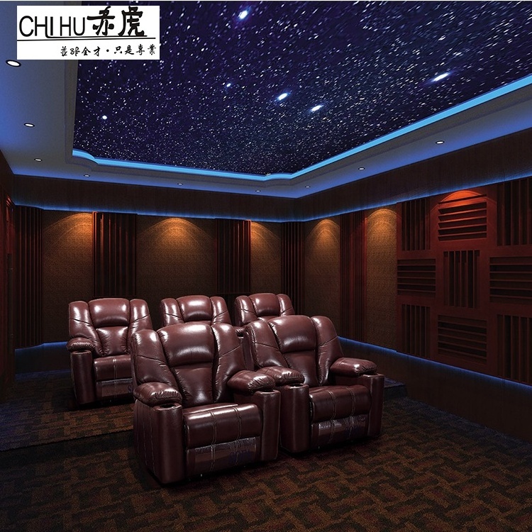 Factory wholesale Italian leather reclining theater seats power recliner sofa 2 seater home theatre recliner cinema