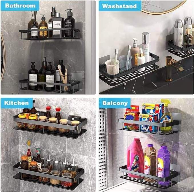 Shower Caddy Bathroom Storage Rack Bathroom Organizer Metal Storage Rack Wall Bathroom Shelves